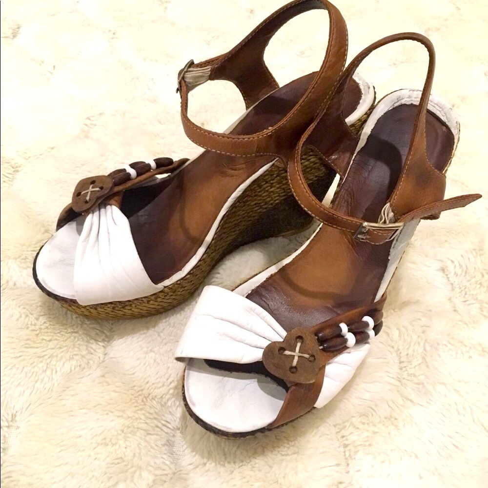 Genuine leather Sandals, platform - Picture 2 of 4